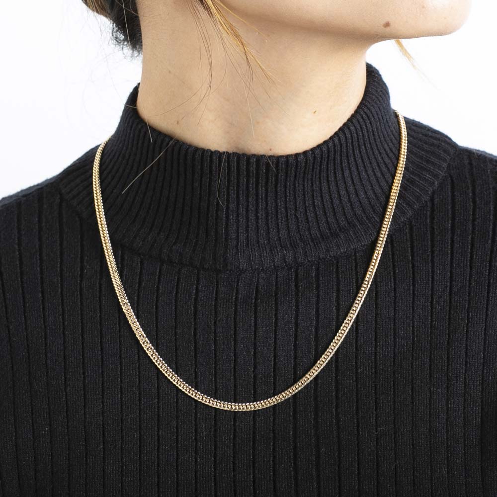 ジュエリー JEWELRY 喜平 ネックレス K18 イエローゴールド 6面ダブル 50cm F-L-GNWD-50-A001【FITHOUSE ONLINE SHOP】
