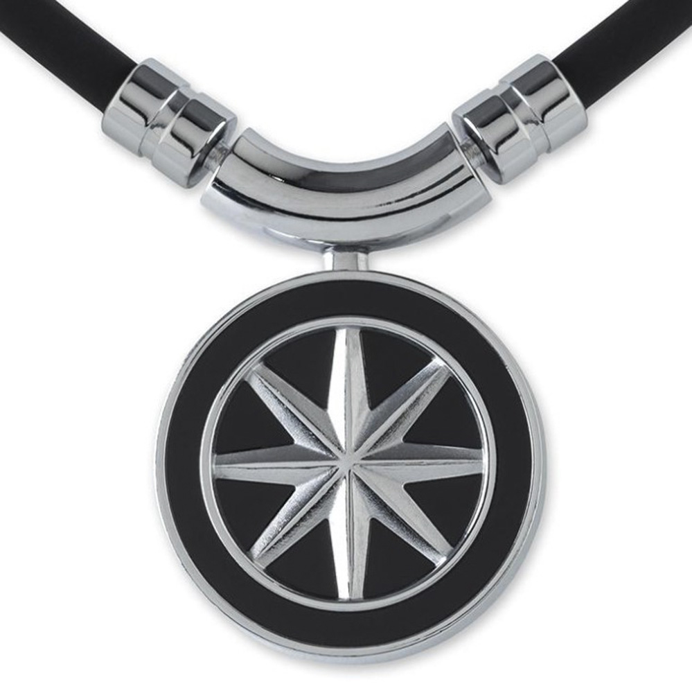 バンデル BANDEL ネックレス Healthcare Necklace Earth (Black × Silver) 47cm HLCNEBS47【FITHOUSE ONLINE SHOP】