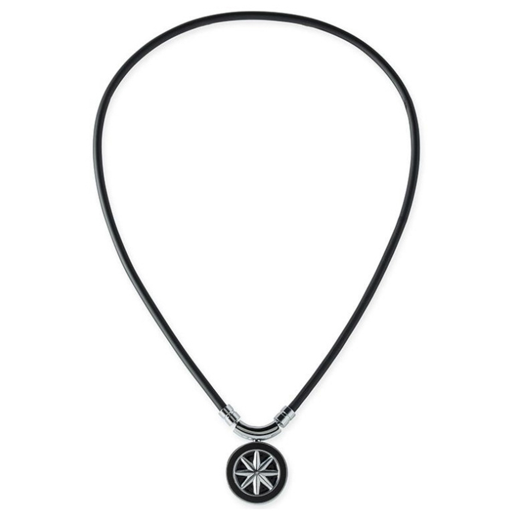 バンデル BANDEL ネックレス Healthcare Necklace Earth (Black × Silver) 52cm HLCNEBS52【FITHOUSE ONLINE SHOP】