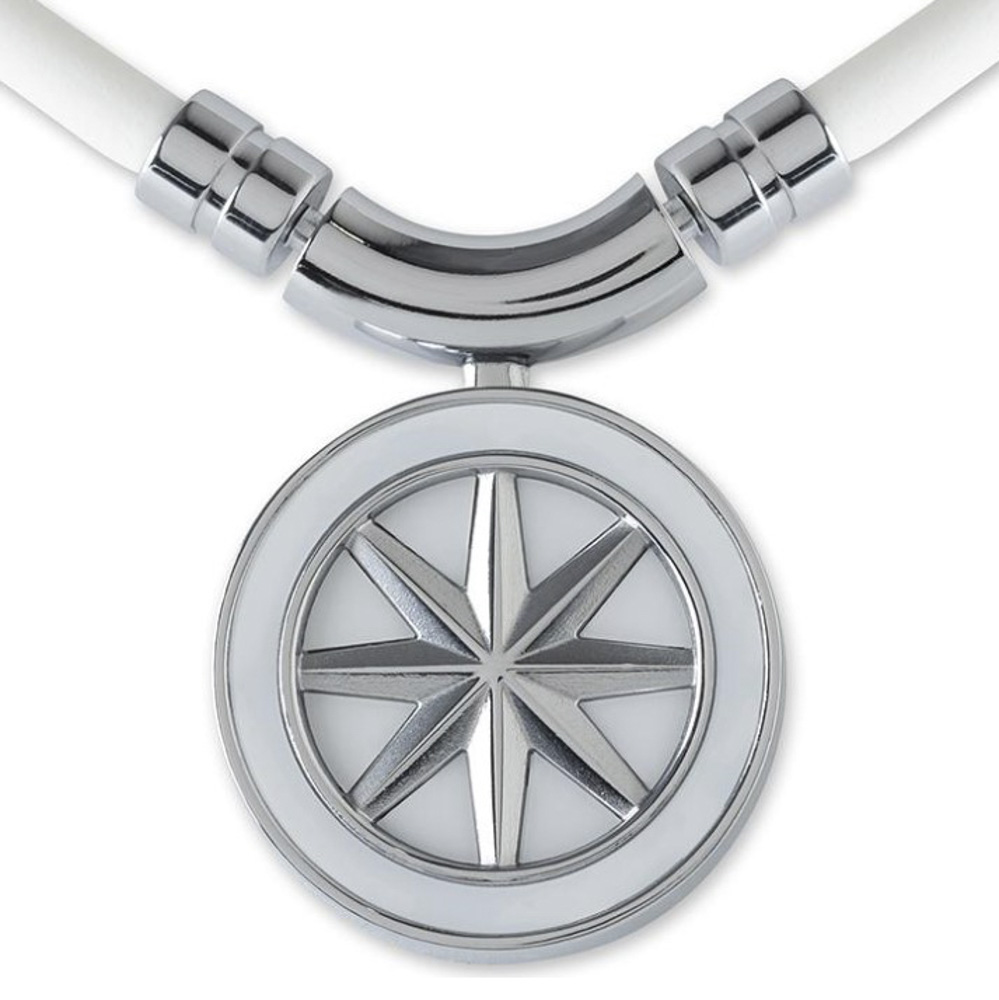 大人気商品 BANDEL necklace(バンデルネックレス) white×silver 45cm 