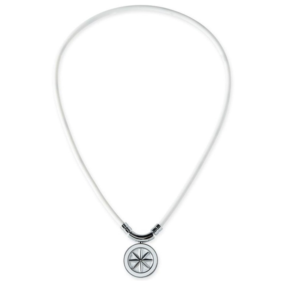 バンデル BANDEL ネックレス Healthcare Necklace Earth (White × Silver) 47cm HLCNEWS47【FITHOUSE ONLINE SHOP】