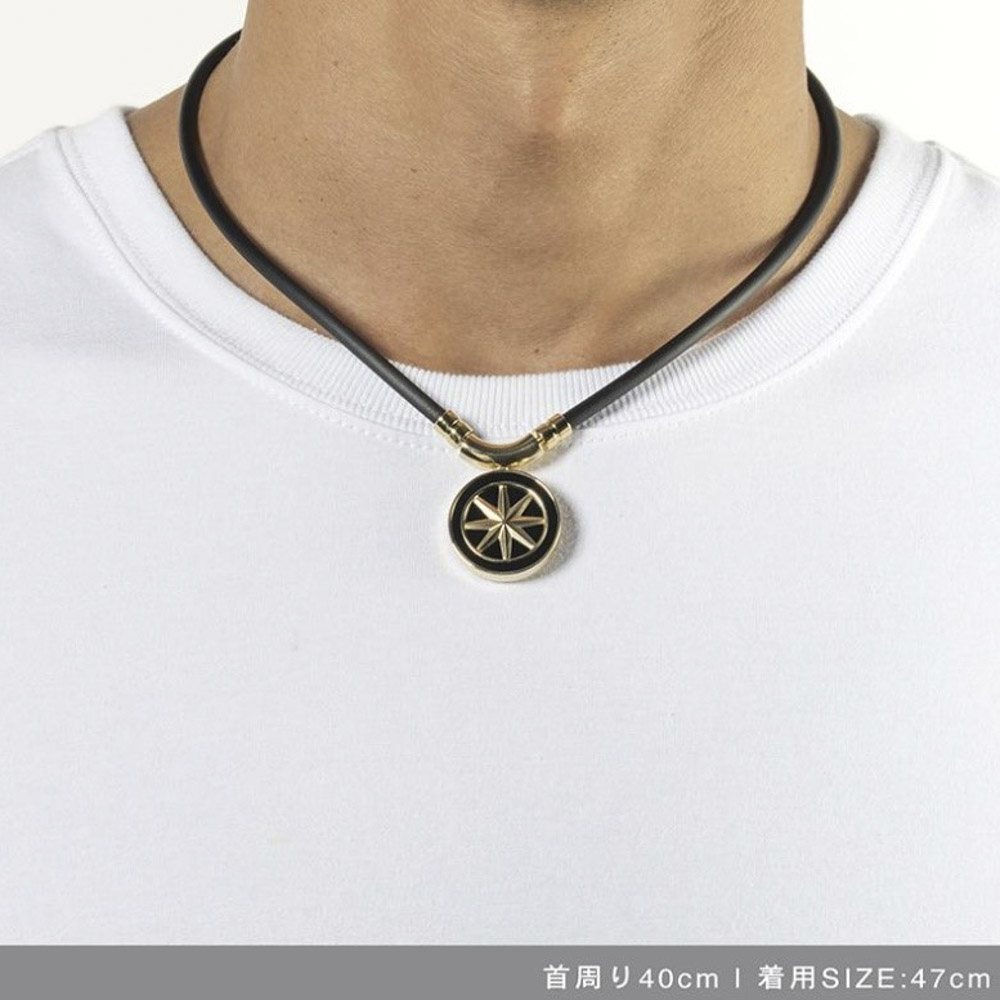 バンデル BANDEL ネックレス Healthcare Necklace Earth (Black × Gold
