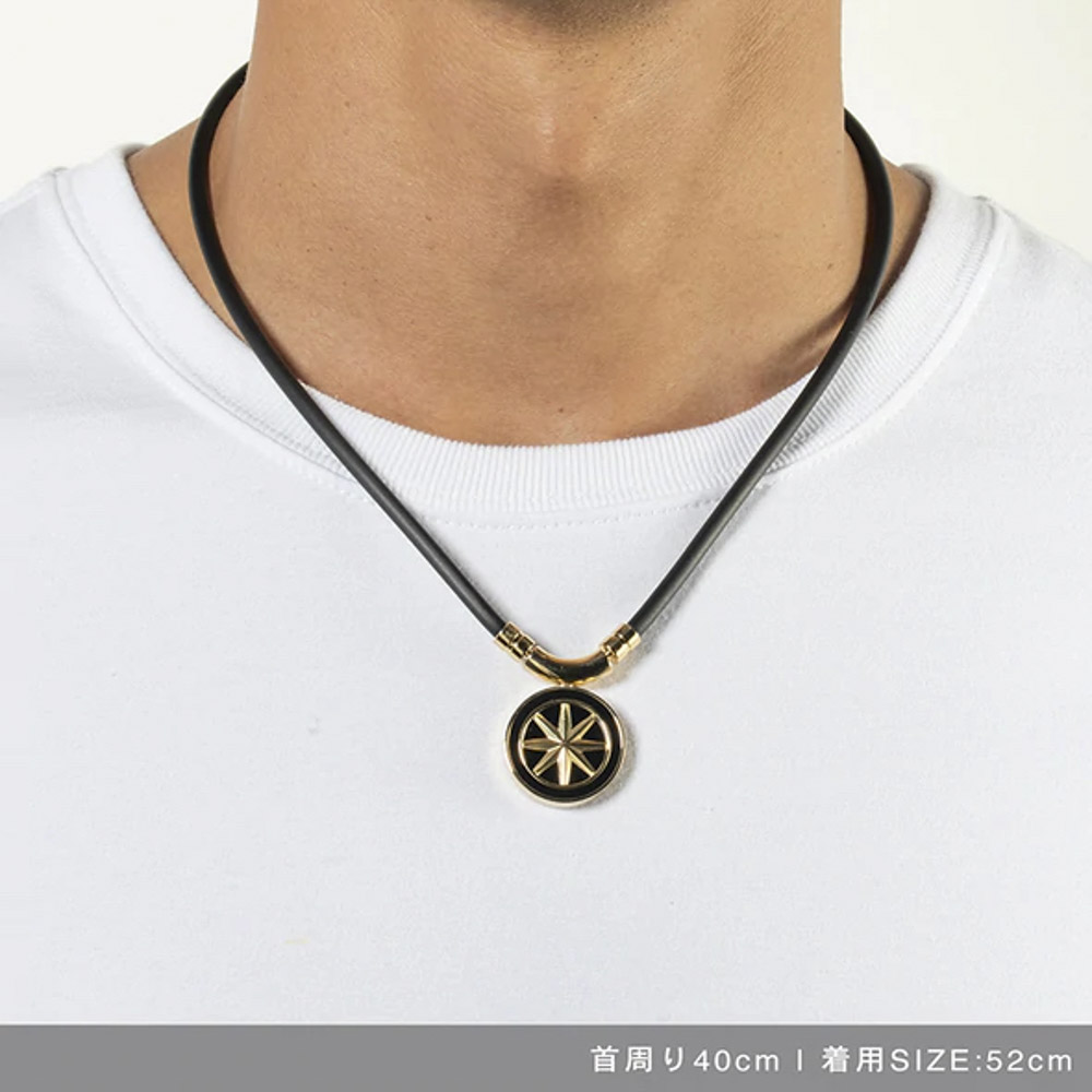 バンデル BANDEL ネックレス Healthcare Necklace Earth (Black × Gold) 52cm HLCNEBG52【FITHOUSE ONLINE SHOP】