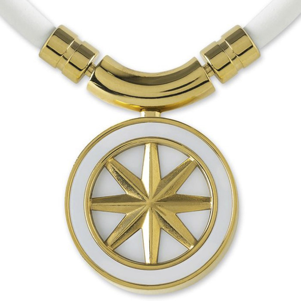 バンデル BANDEL ネックレス Healthcare Necklace Earth (White × Gold) 47cm HLCNEWG47【FITHOUSE ONLINE SHOP】