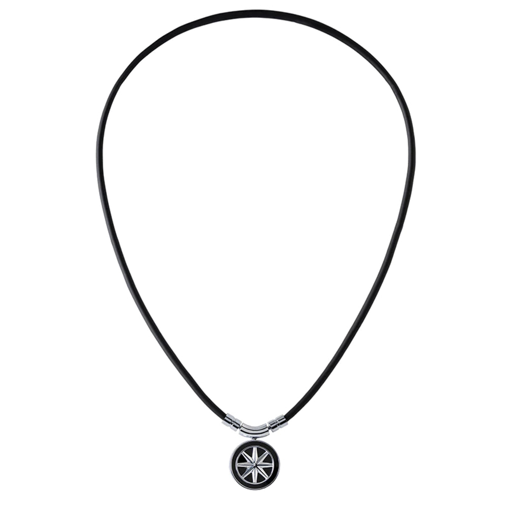 バンデル BANDEL ネックレス Healthcare Fine Necklace Earth mini (Black × Silver) 43cm HLCFNEBS43【FITHOUSE ONLINE SHOP】