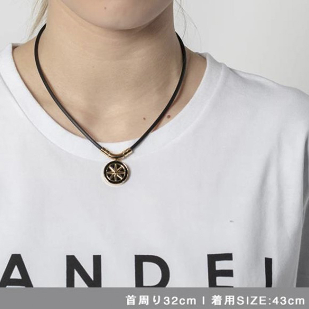 バンデル BANDEL ネックレス Healthcare Fine Necklace Earth mini (Black × Gold) 43cm HLCFNEBG43【FITHOUSE ONLINE SHOP】