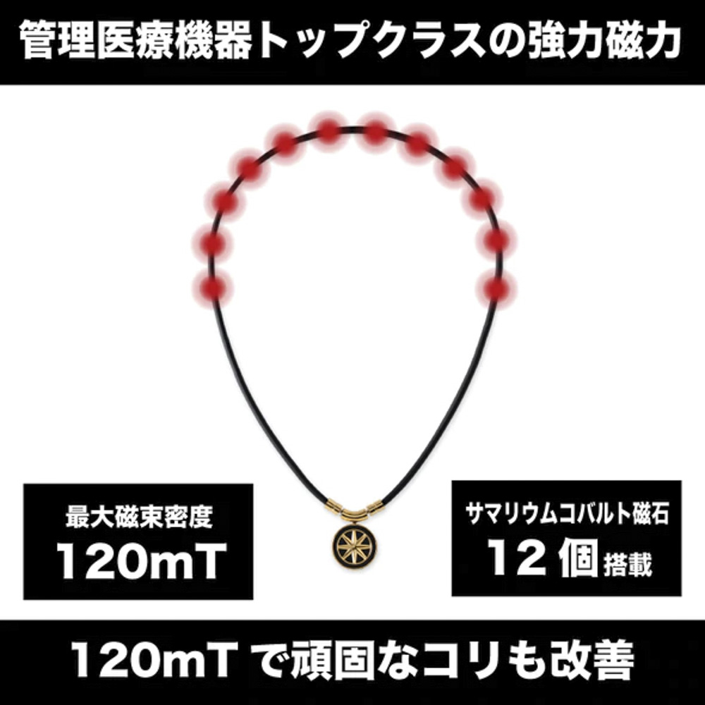 バンデル BANDEL ネックレス Healthcare Fine Necklace Earth mini (Black × Gold) 43cm HLCFNEBG43【FITHOUSE ONLINE SHOP】