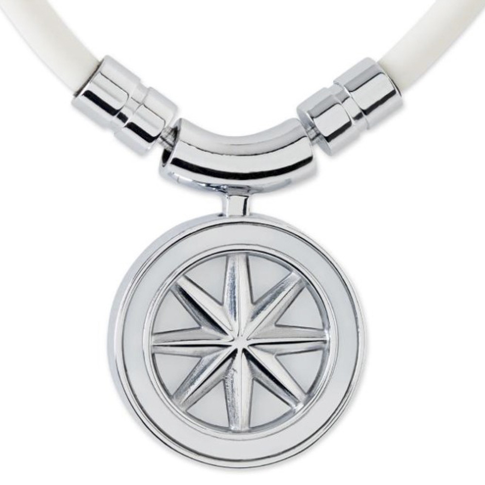 バンデル BANDEL ネックレス Healthcare Fine Necklace Earth mini (White × Silver) HLCFNEWS43【FITHOUSE ONLINE SHOP】