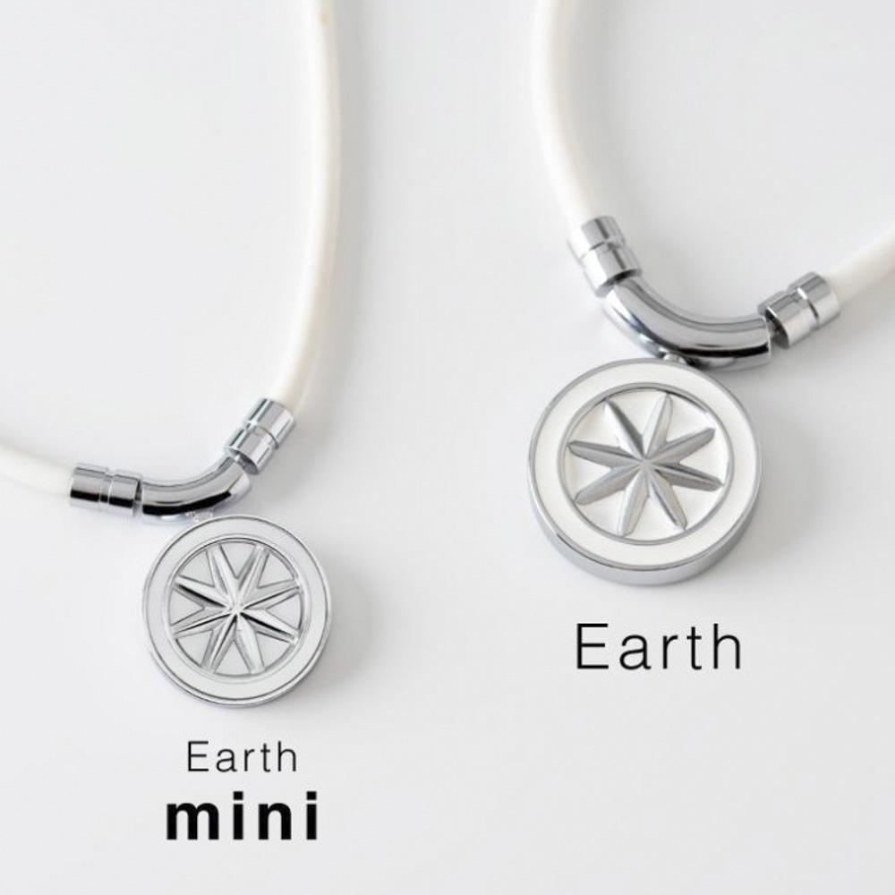 バンデル BANDEL ネックレス Healthcare Fine Necklace Earth mini (White × Silver) 43cm HLCFNEWS43【FITHOUSE ONLINE SHOP】