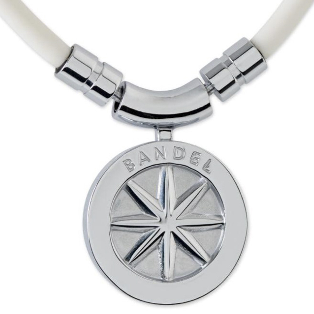 バンデル BANDEL ネックレス Healthcare Fine Necklace Earth mini (White × Silver) 43cm HLCFNEWS43【FITHOUSE ONLINE SHOP】