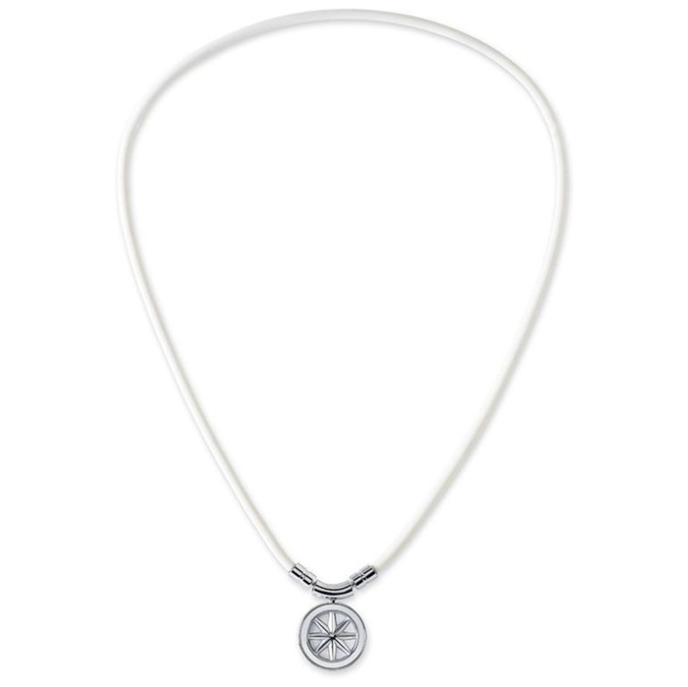 バンデル BANDEL ネックレス Healthcare Fine Necklace Earth mini (White × Silver) 43cm HLCFNEWS43【FITHOUSE ONLINE SHOP】