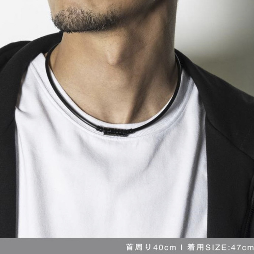 バンデル BANDEL ネックレス Healthcare Necklace Neutral (Black × Silver) 47cm HLCNNBS47【FITHOUSE ONLINE SHOP】