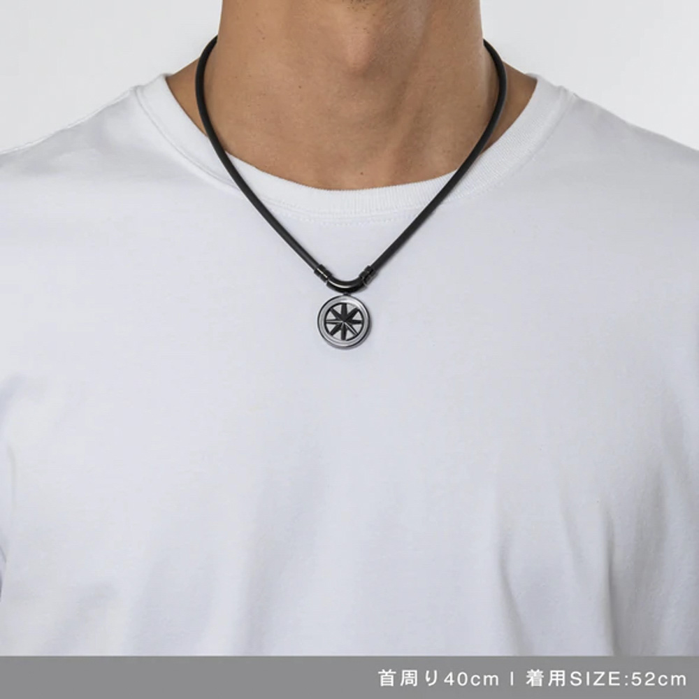 バンデル BANDEL ネックレス Healthcare Necklace Earth “Cosmic Edition” (All Black Silver) 52cm HLCNEABS52【FITHOUSE ONLINE SHOP】