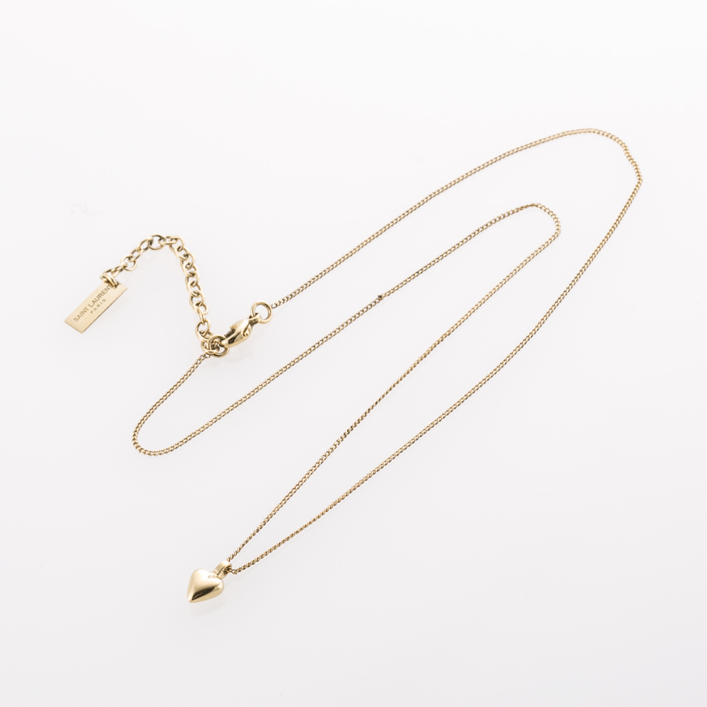 大流行中！ 【Saint Laurent】サンローラン ミニハート メタルネックレス≪※在庫限り※≫