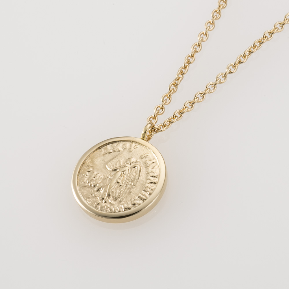 トムウッド TOM WOOD ネックレス Coin Pendant Angel Gold Short 18 inch NP54CSAN01S925-9K【FITHOUSE ONLINE SHOP】