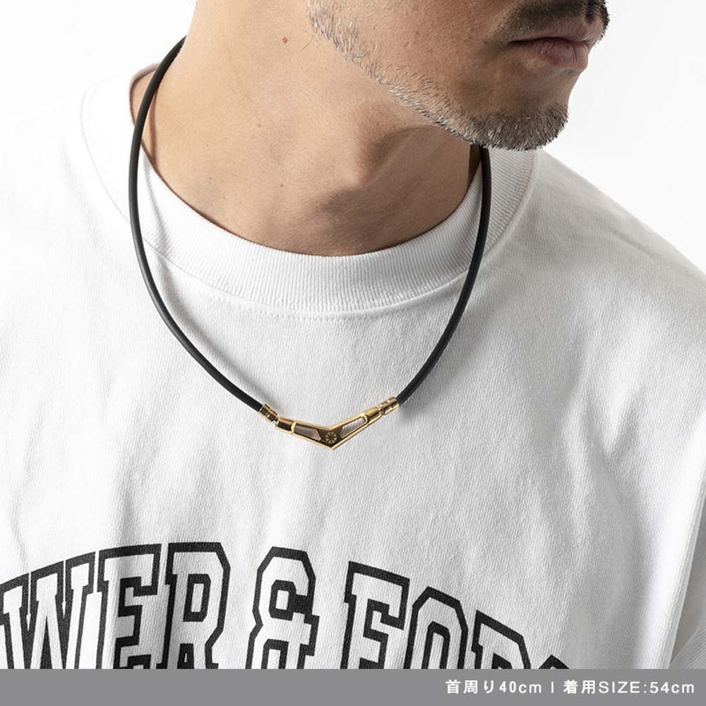 バンデル BANDEL ネックレス Healthcare Necklace V1 (Black × Gold) 54cm HLCV-L-BG【FITHOUSE ONLINE SHOP】