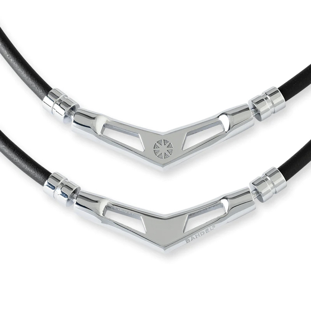 バンデル BANDEL ネックレス Healthcare Necklace V1 (Black × Silver) 49cm HLCV-M-BS【FITHOUSE ONLINE SHOP】