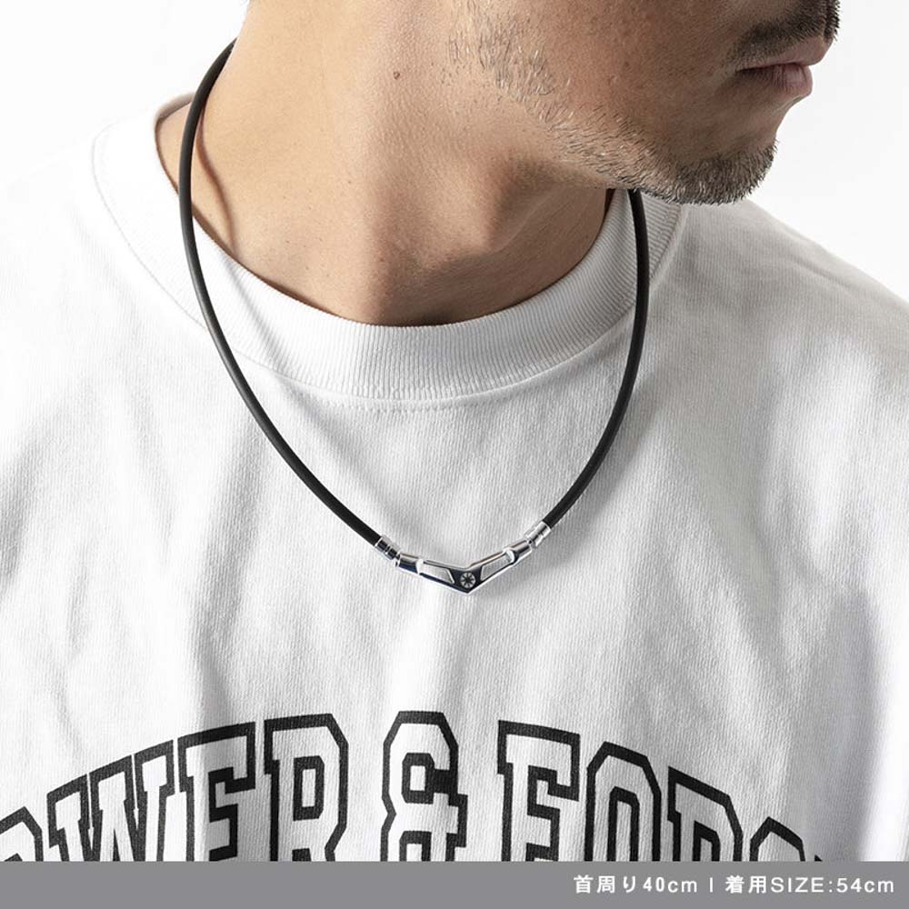 バンデル BANDEL ネックレス Healthcare Necklace V1 (Black × Silver) 54cm HLCV-L-BS【FITHOUSE ONLINE SHOP】