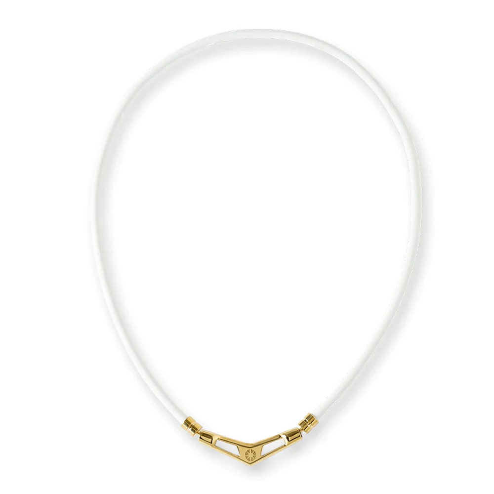 バンデル BANDEL ネックレス Healthcare Necklace V1 (White × Gold) 49cm HLCV-M-WG【FITHOUSE ONLINE SHOP】