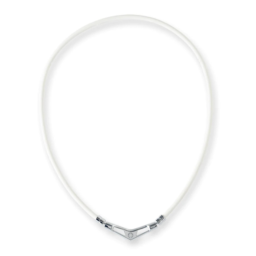 バンデル BANDEL ネックレス Healthcare Necklace V1 (White × Silver) 49cm HLCV-M-WS【FITHOUSE ONLINE SHOP】