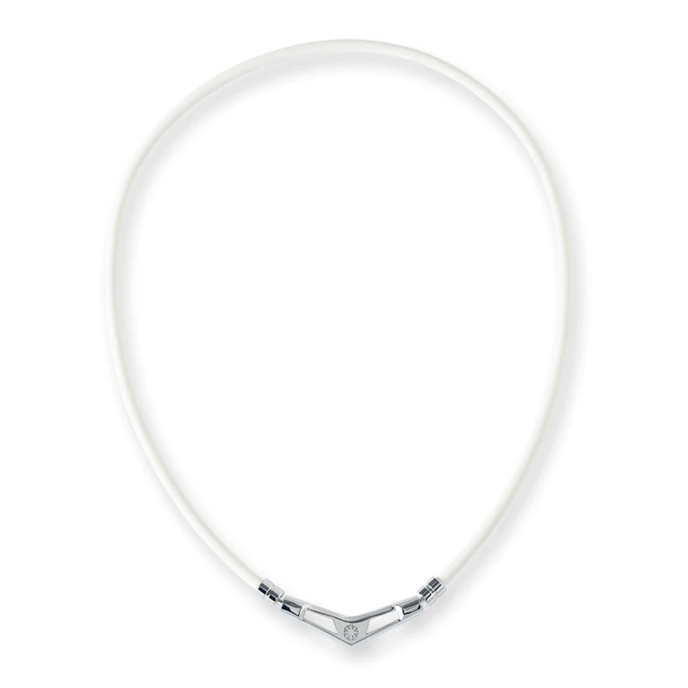 バンデル BANDEL ネックレス Healthcare Necklace V1 (White × Silver) 49cm HLCV-M-WS【FITHOUSE ONLINE SHOP】