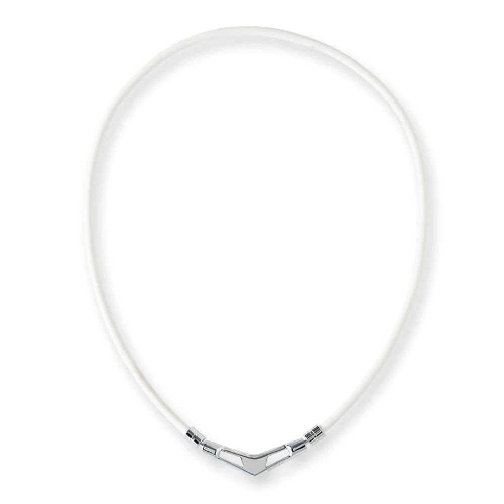 バンデル BANDEL ネックレス Healthcare Necklace V1 (White × Silver) 49cm HLCV-M-WS【FITHOUSE ONLINE SHOP】