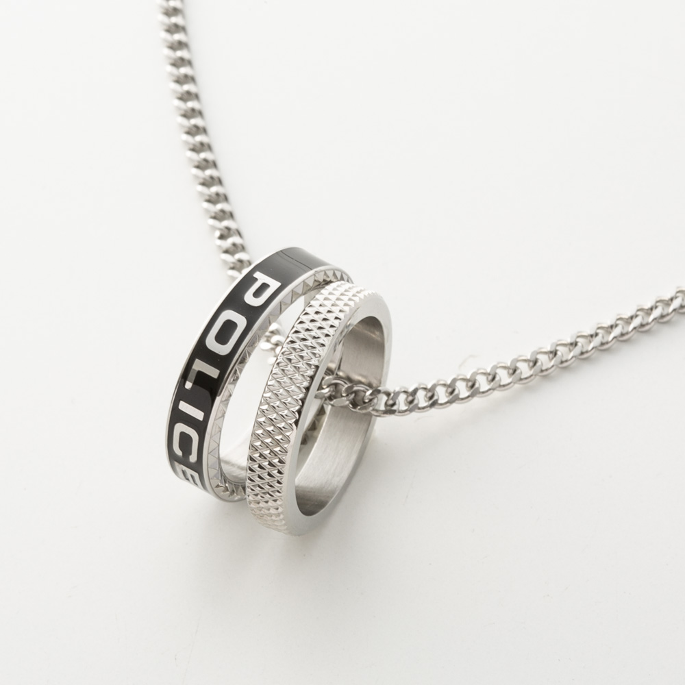 ポリス POLICE ネックレス DUO ダブルリング ネックレス GN0032701【FITHOUSE ONLINE SHOP】