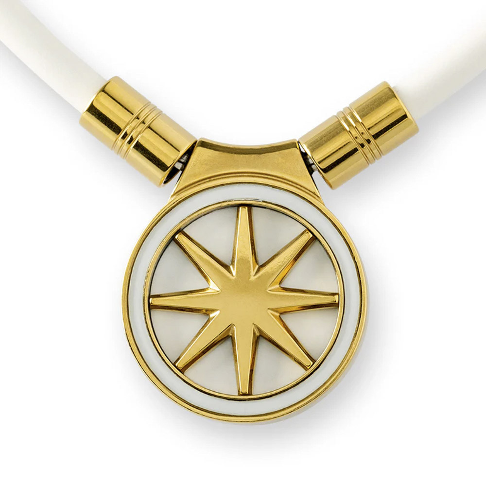 バンデル BANDEL ネックレス Healthcare Necklace Earth 2.0(White×Gold) 47cm HLCNE2WG47【FITHOUSE ONLINE SHOP】