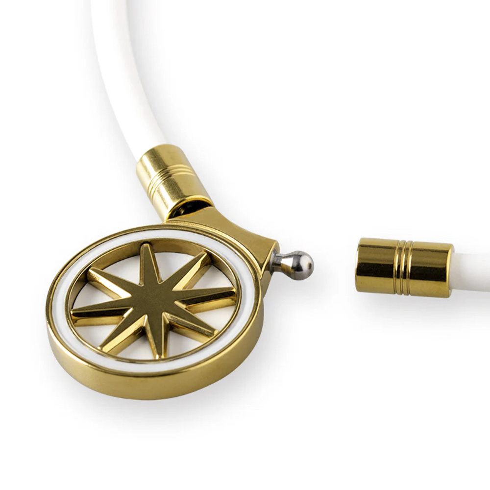 バンデル BANDEL ネックレス Healthcare Necklace Earth 2.0(White×Gold) 47cm HLCNE2WG47【FITHOUSE ONLINE SHOP】
