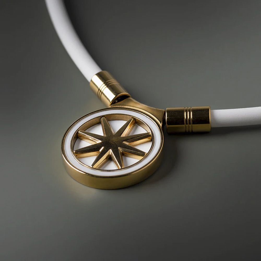 バンデル BANDEL ネックレス Healthcare Necklace Earth 2.0(White×Gold) 47cm HLCNE2WG47【FITHOUSE ONLINE SHOP】