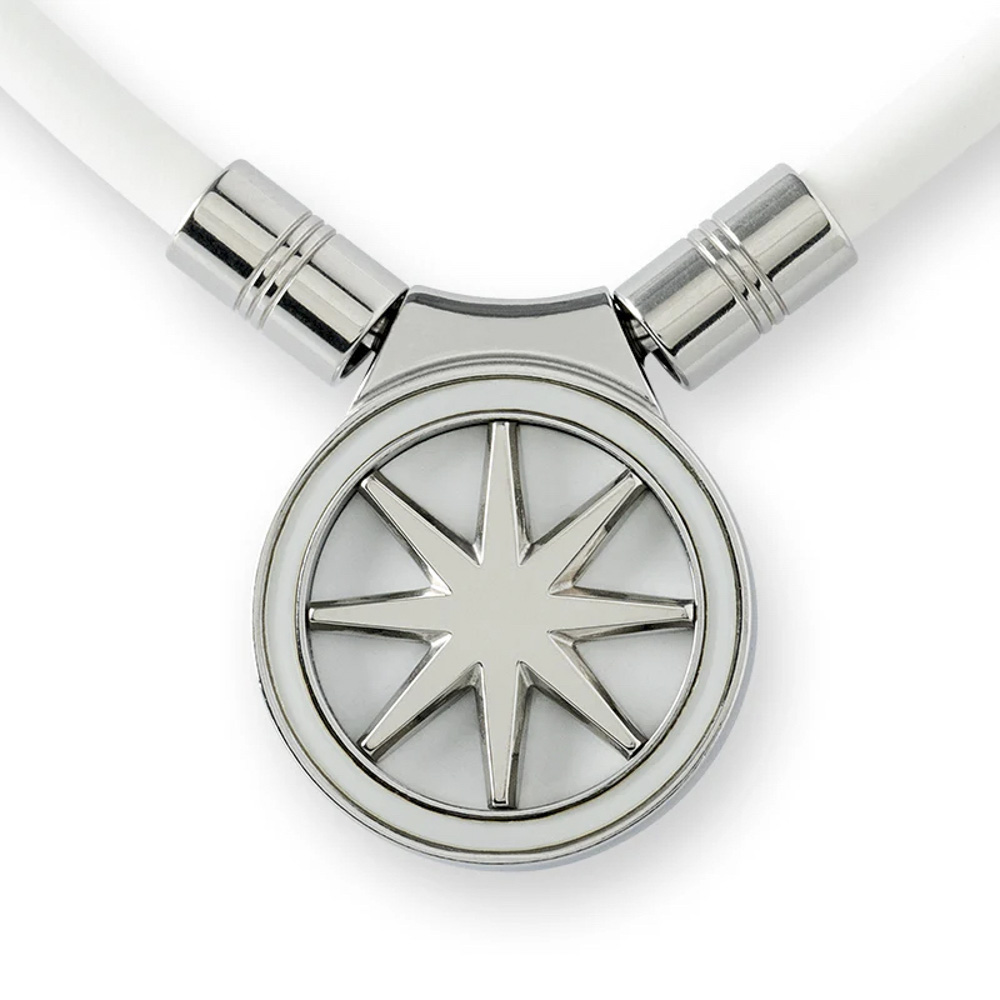 バンデル BANDEL ネックレス Healthcare Necklace Earth 2.0(White×Silver) 47cm HLCNE2WS47【FITHOUSE ONLINE SHOP】