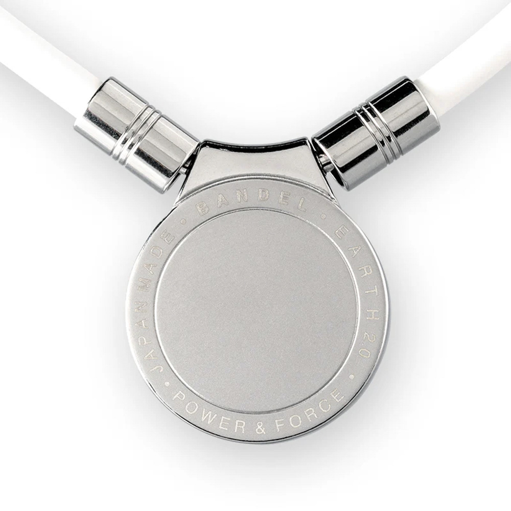 バンデル BANDEL ネックレス Healthcare Necklace Earth 2.0(White×Silver) 47cm HLCNE2WS47【FITHOUSE ONLINE SHOP】