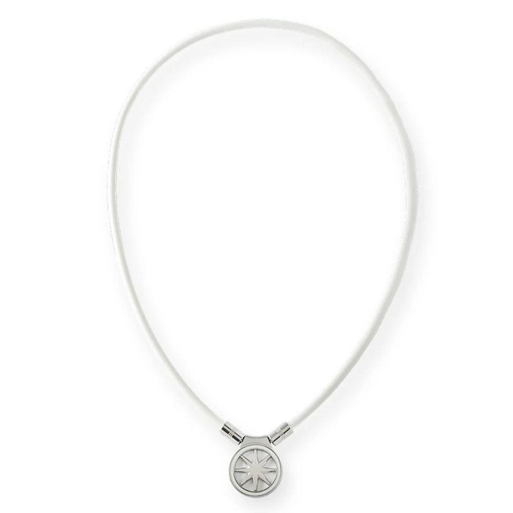 バンデル BANDEL ネックレス Healthcare Necklace Earth 2.0(White×Silver) 47cm HLCNE2WS47【FITHOUSE ONLINE SHOP】