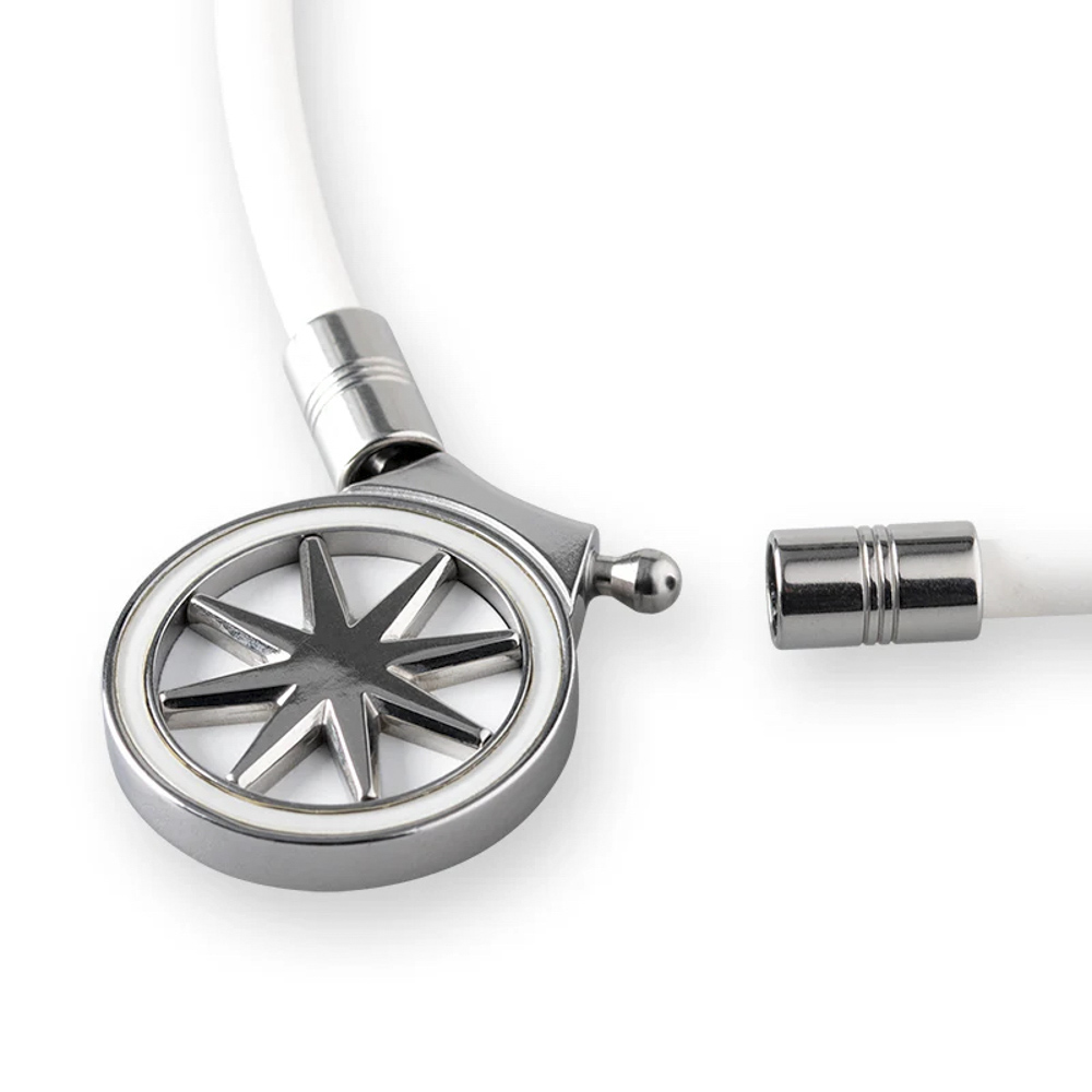 バンデル BANDEL ネックレス Healthcare Necklace Earth 2.0(White×Silver) 47cm HLCNE2WS47【FITHOUSE ONLINE SHOP】