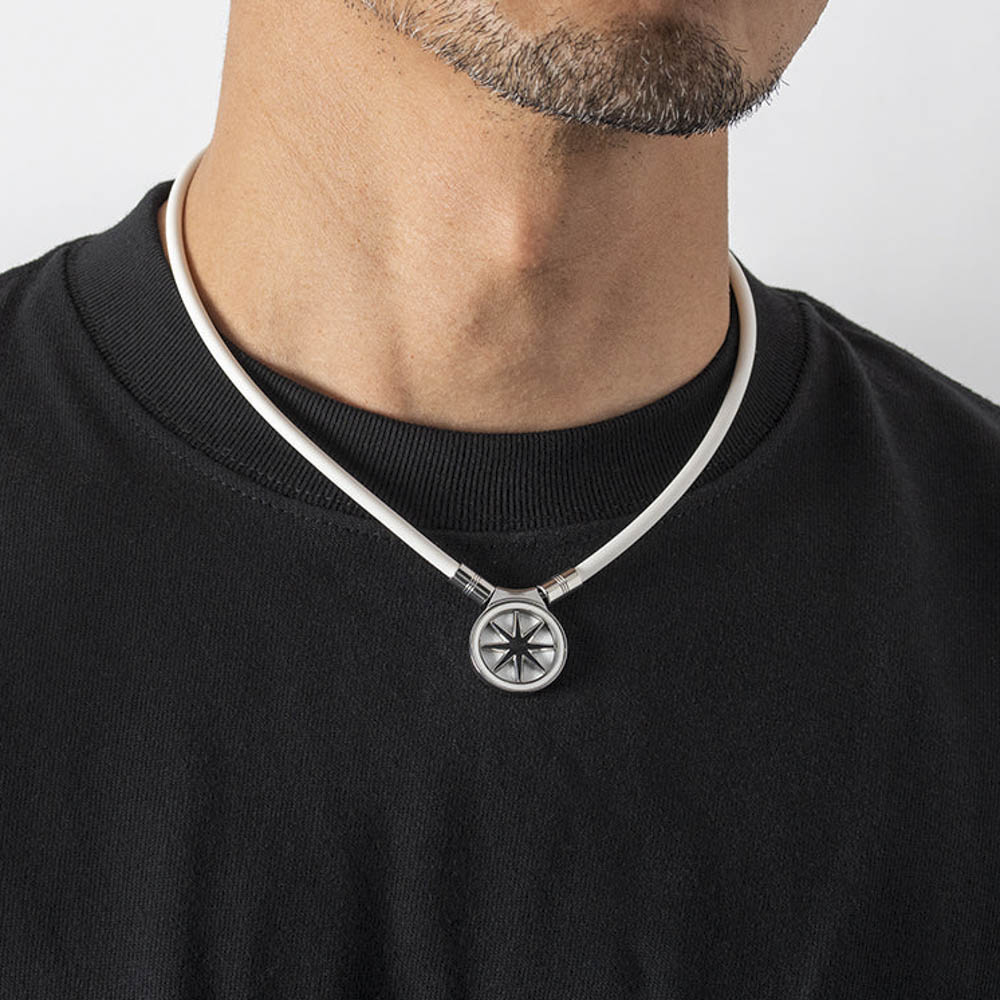 バンデル BANDEL ネックレス Healthcare Necklace Earth 2.0(White×Silver) 47cm HLCNE2WS47【FITHOUSE ONLINE SHOP】