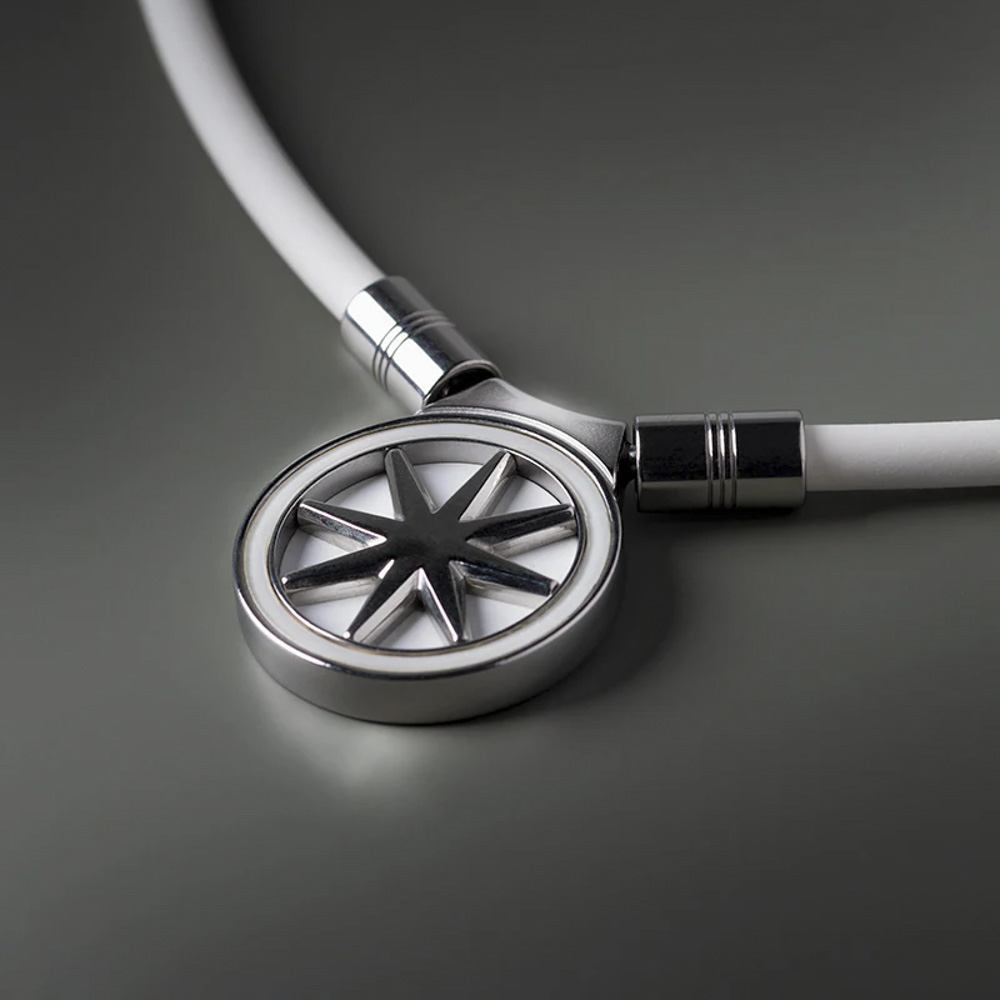 バンデル BANDEL ネックレス Healthcare Necklace Earth 2.0(White×Silver) 47cm HLCNE2WS47【FITHOUSE ONLINE SHOP】