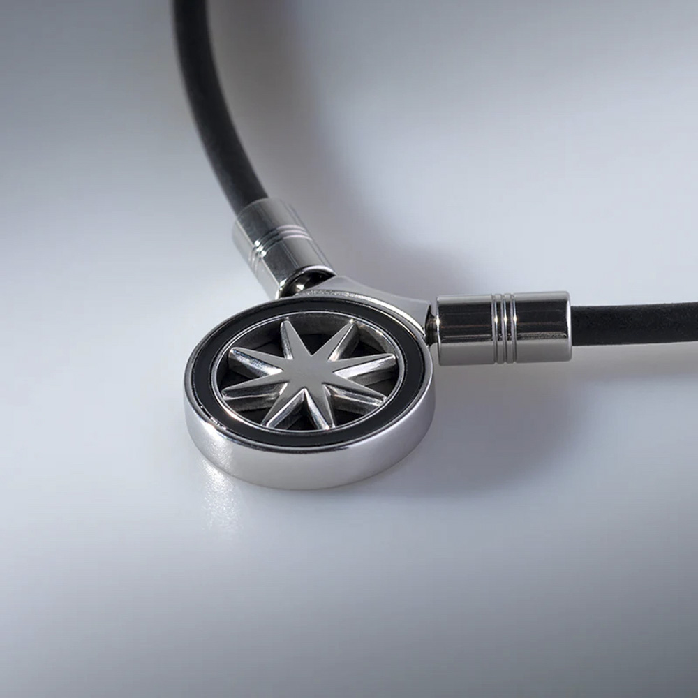 バンデル BANDEL ネックレス Healthcare Necklace Earth mini 2.0(Black×Silver) 52cm HLCFNE2BS52【FITHOUSE ONLINE SHOP】
