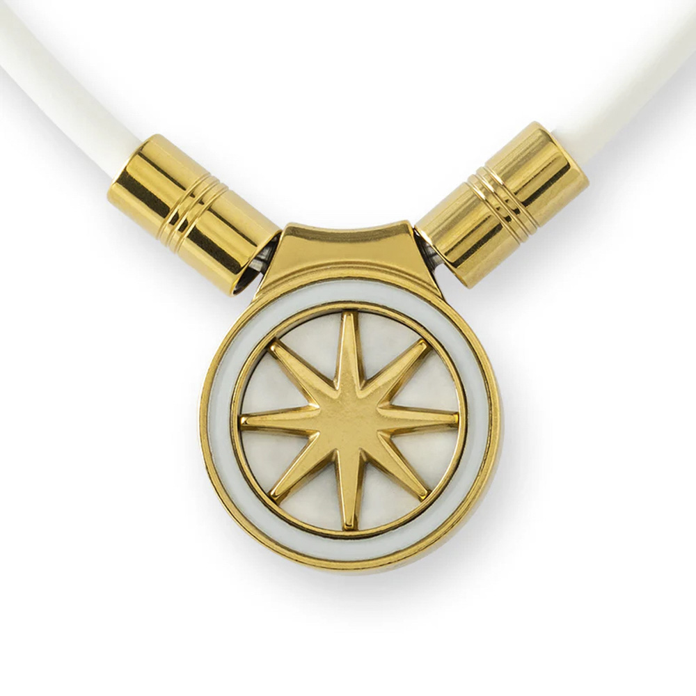 バンデル BANDEL ネックレス Healthcare Necklace Earth mini 2.0(White×Gold) 47cm HLCFNE2WG47【FITHOUSE ONLINE SHOP】