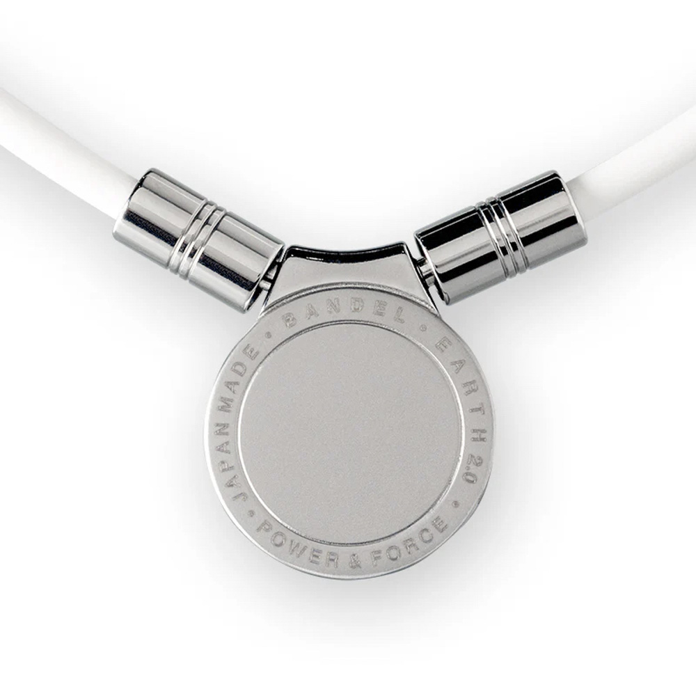 バンデル BANDEL ネックレス Healthcare Necklace Earth mini 2.0(White×Silver) 47cm HLCFNE2WS47【FITHOUSE ONLINE SHOP】