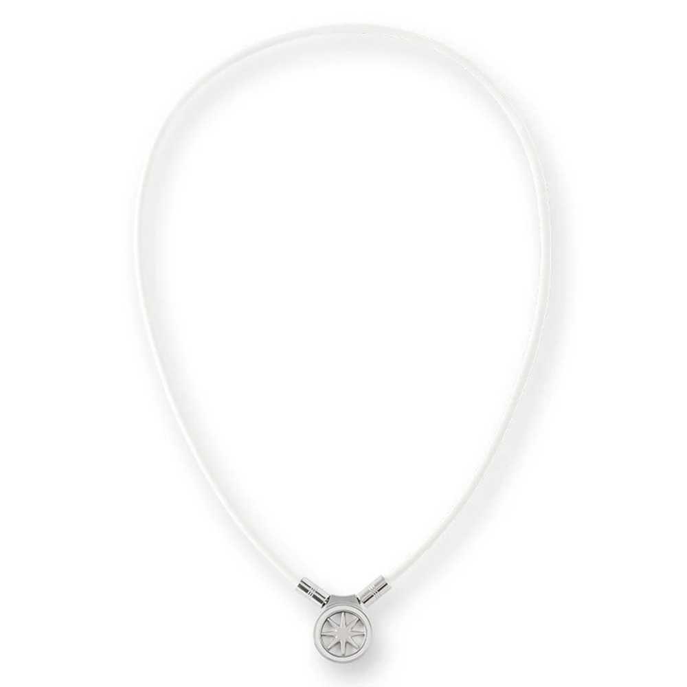 バンデル BANDEL ネックレス Healthcare Necklace Earth mini 2.0(White×Silver) 47cm HLCFNE2WS47【FITHOUSE ONLINE SHOP】