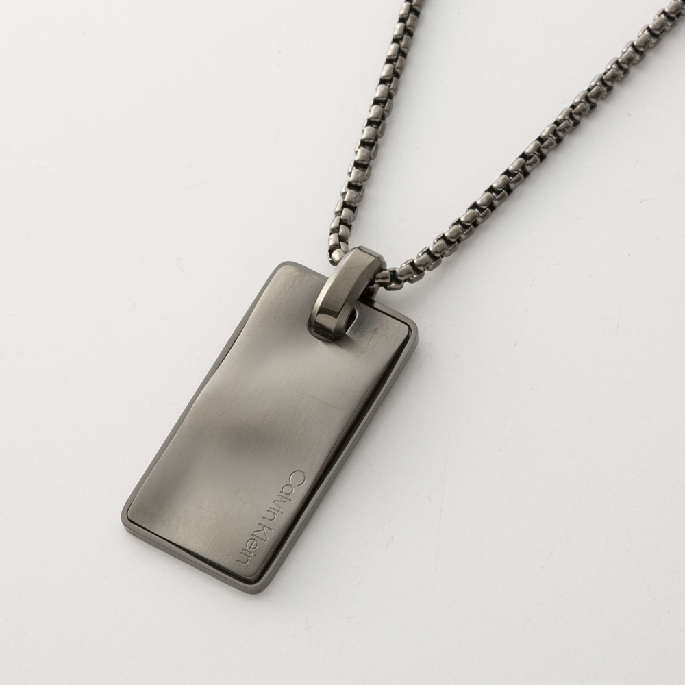 カルバンクライン Calvin Klein ネックレス METALLIC WAVES DOG TAG 35100032【FITHOUSE ONLINE SHOP】