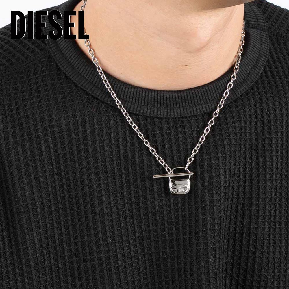 ディーゼル DIESEL 1DRバッグチャームネックレス DX1593040【FITHOUSE ONLINE SHOP】
