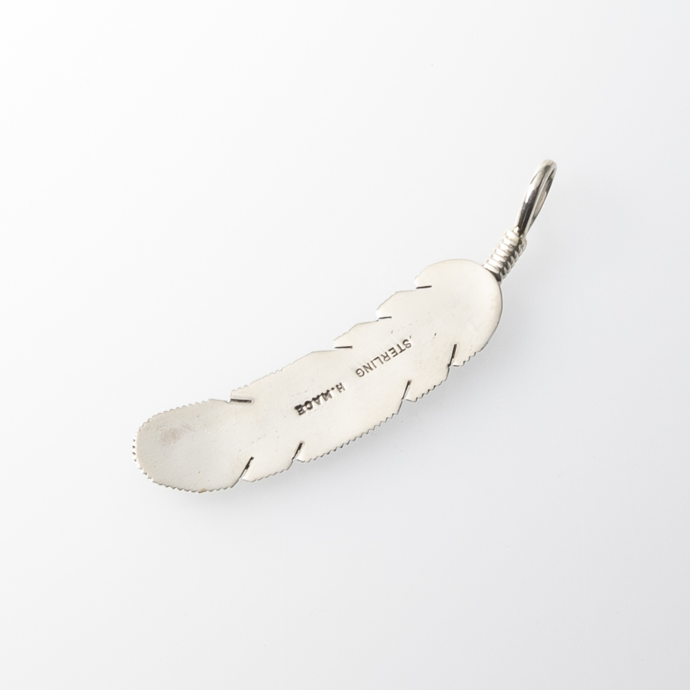 【50％OFFクーポン配布中！】インディアン ジュエリー INDIAN JEWELRY ネックレストップ HVM･15A FEATHER SV PENDANT SP-4-S【FITHOUSE ONLINE SHOP】