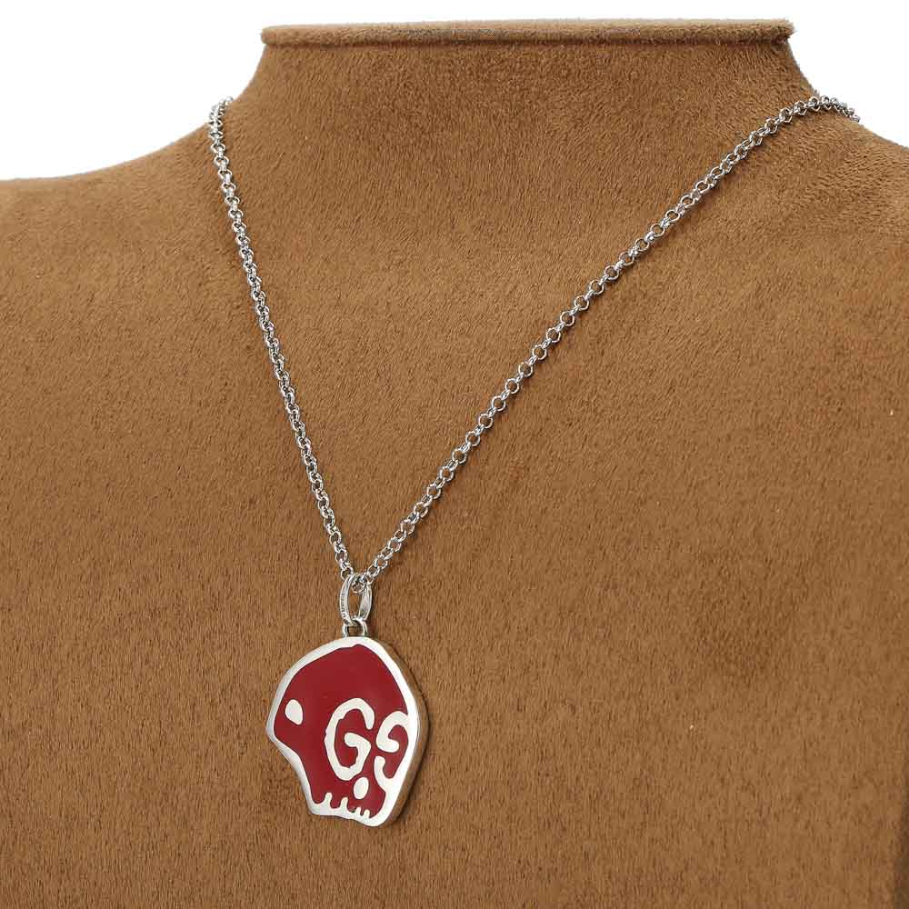 グッチ GUCCI ネックレス グッチゴーストスカル 459381/J8410/8166 