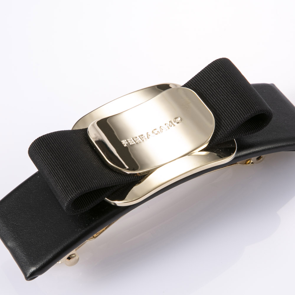 サルヴァトーレフェラガモ salvatore ferragamo VARA PLATE バレッタ 340421 771551 001【FITHOUSE ONLINE SHOP】