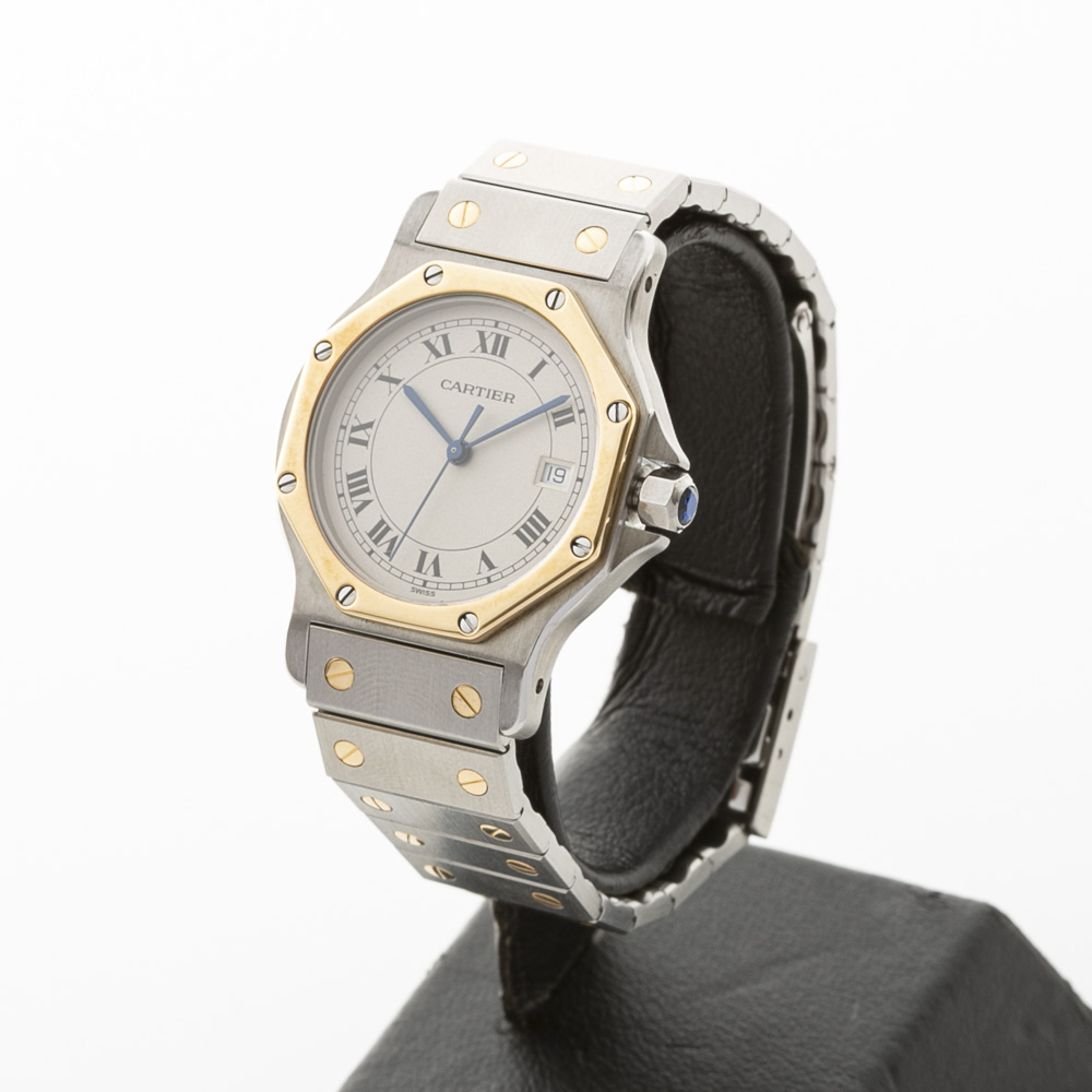 【ヴィンテージ・中古】カルティエ Cartier レディース腕時計 サントスオクタゴン MM 187902 19576【FITHOUSE ONLINE SHOP】