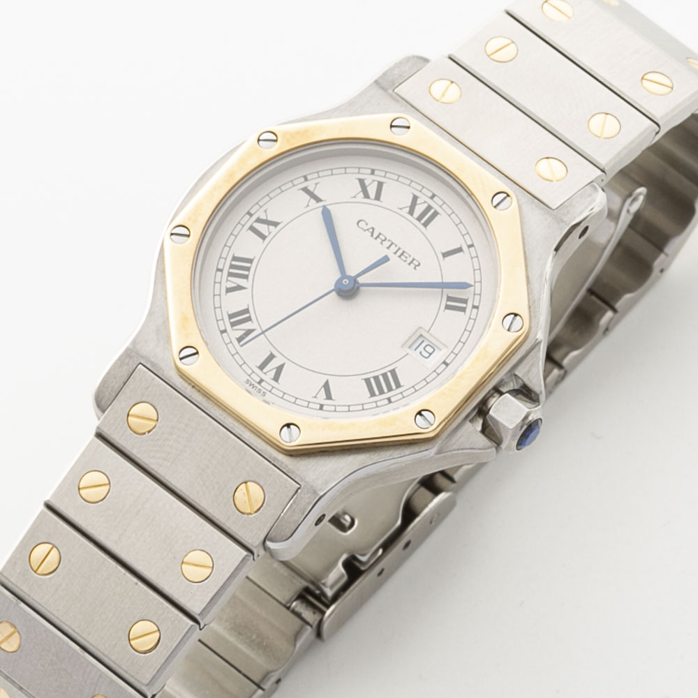 【ヴィンテージ・中古】カルティエ Cartier レディース腕時計 サントスオクタゴン MM 187902 19576【FITHOUSE ONLINE SHOP】