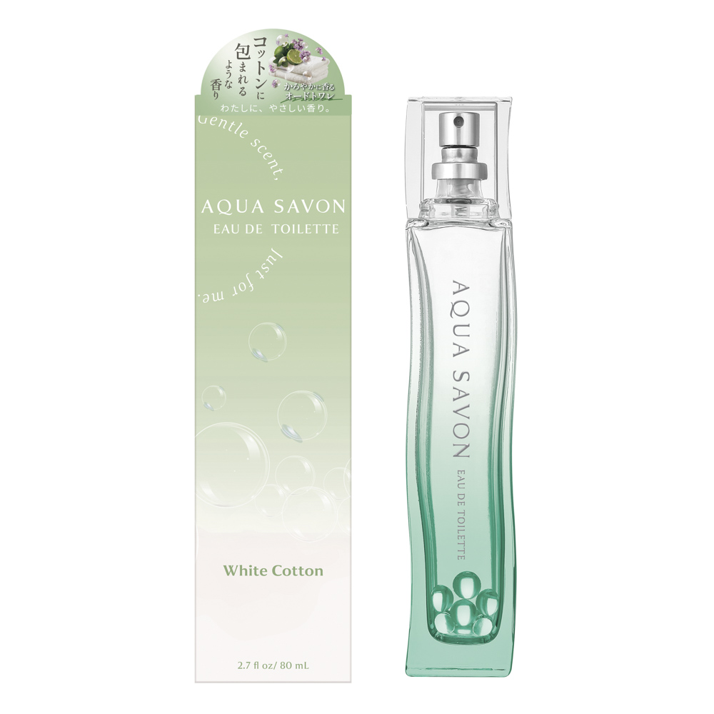 アクア シャボン AQUASAVON コスメ 香水・フレグランス ホワイトコットンの香り オードトワレ 80mL【FITHOUSE ONLINE SHOP】