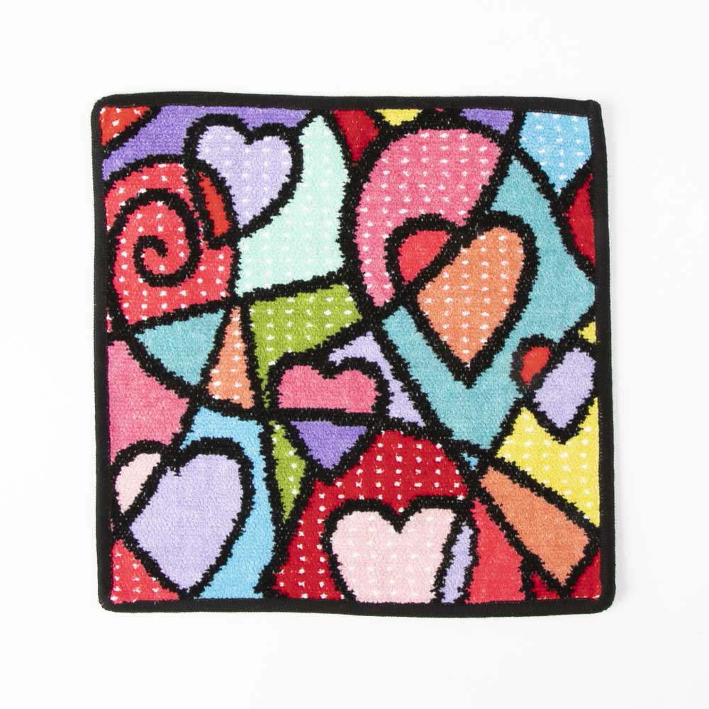 フェイラー FEILER ハンカチ HEART BEAT ハートビート 25×25 ブラック 251189 ハートビート 25/BK【FITHOUSE ONLINE SHOP】