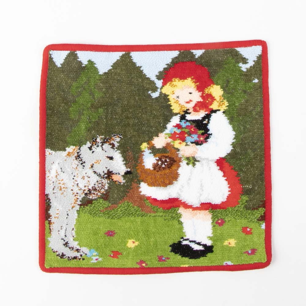 フェイラー FEILER ハンカチ LITTLE RED RIDING HOOD 赤ずきんちゃん 25×25 レッド 61264 リトル レッド ライディング H 25/R【FITHOUSE ONLINE SHOP】